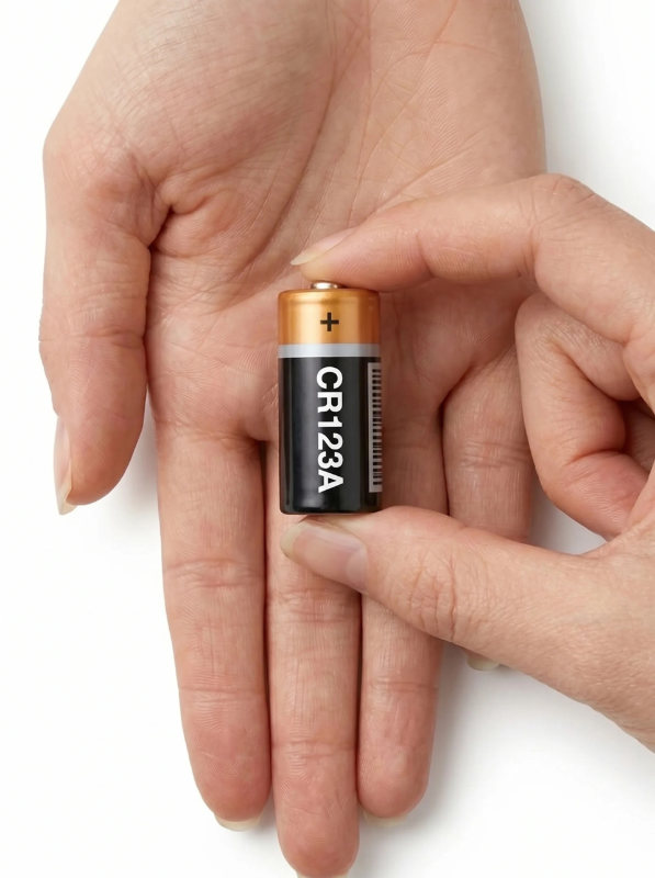 CR123A battery size comparison